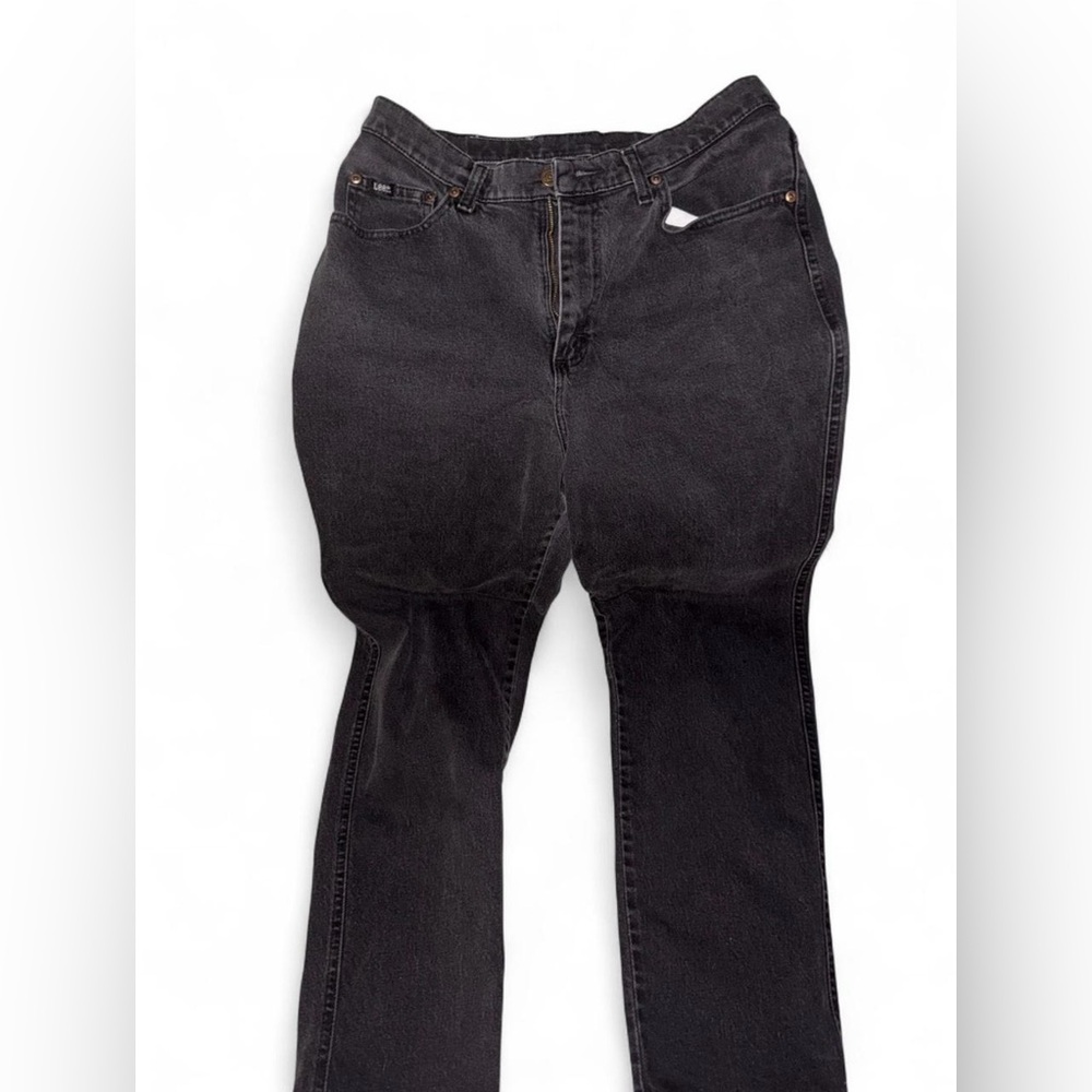 Lee Women's Black Straight Leg Jeans Size 14 Fit a bit Small